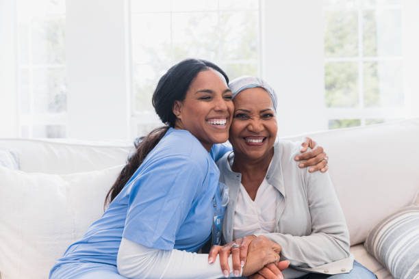 A nurse consulting a client image